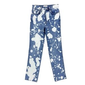 FRAME DENIM Jeans Le Sylvie Slender Straight Bering Splash Wash